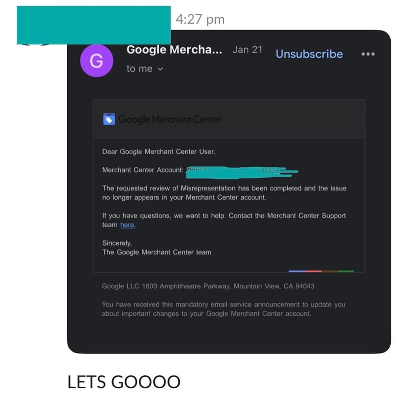 Unban Success 3